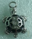 Stainless Steel Cremation Turtle Pendant Memorial Jewelry