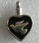 Stainless Steel Cremation Pigeon Pendant