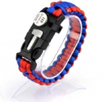 Nlyon braided camping & hiking paracord bracelet with SOS led light