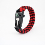 U shackle Paracord Survival Bracelet outdoor bracelet with compass