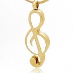 Stainless Steel Cremation Music Pendant