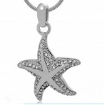 Stainless Steel Cremation Starfish Pendant