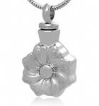 Leaf Stainless Steel Cremation Pendant
