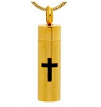 Cross Stainless Steel Cremation Pendant