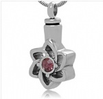 Hexagon Stainless Steel Cremation Pendant