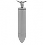 Bullet Stainless Steel Cremation Pendant Keepsake Jewelry