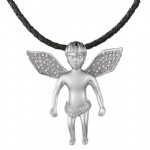Angel Hip Hop Pendant Sterling Silver Jewelry